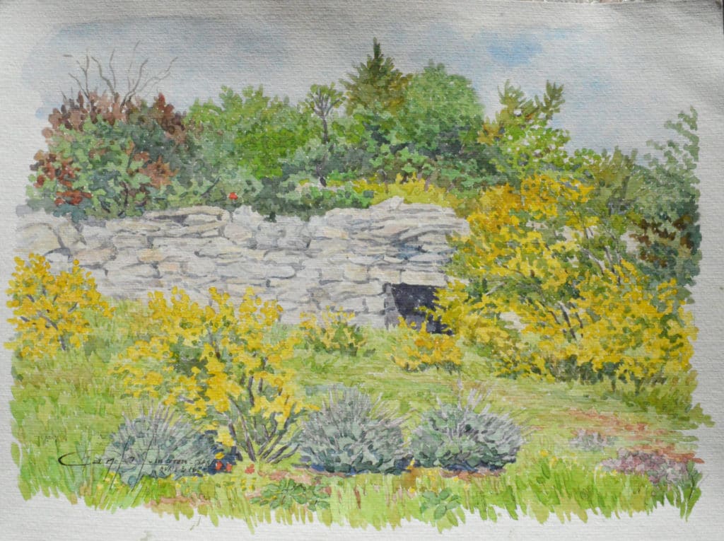 Les cotets - aquarelle par Chantal Rouchouse